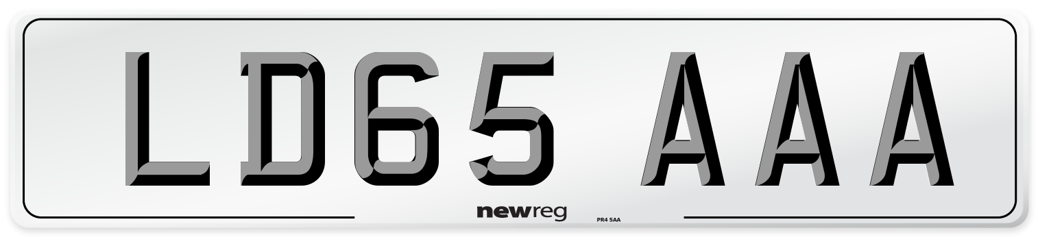 LD65 AAA Number Plate from New Reg